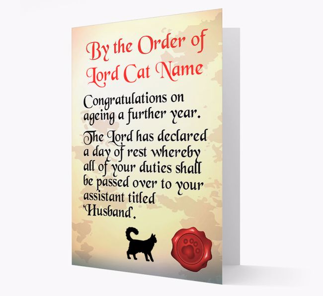 The Lord's Scroll: Personalized {breedCommonName} Card